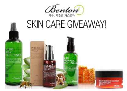 Benton Snail Bee Aloe Propolis BHA Skin Care Giveaway