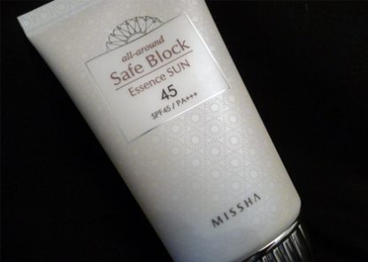 Missha All-Around Safe Block Essence Sun cream SPF45 / P+++