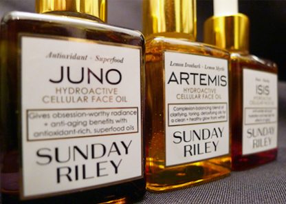 Sunday Riley Hydroactive Cellular Face Oil in Juno, Artemis, and Isis